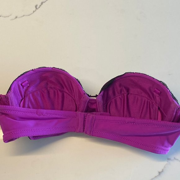 Fuschia Lace Bra 34B - Picture 3 of 8